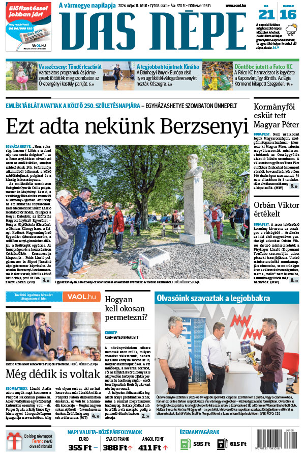 Lapszám: 2026. 05. 11.