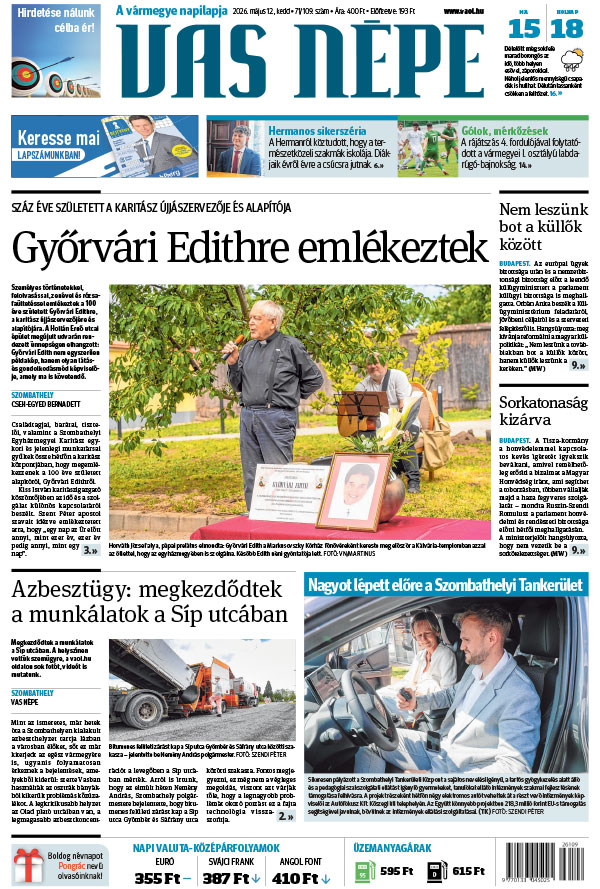 Lapszám: 2026. 05. 12.