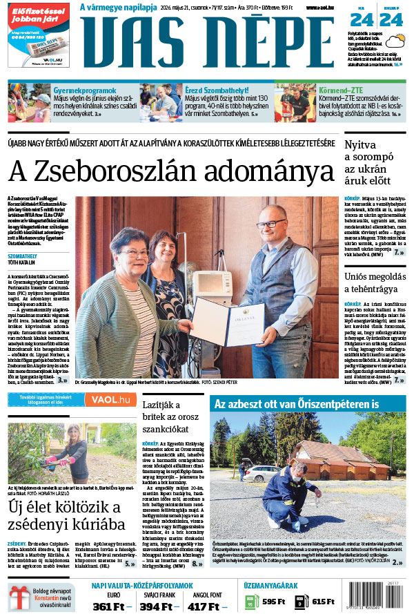 Lapszám: 2026. 05. 21.