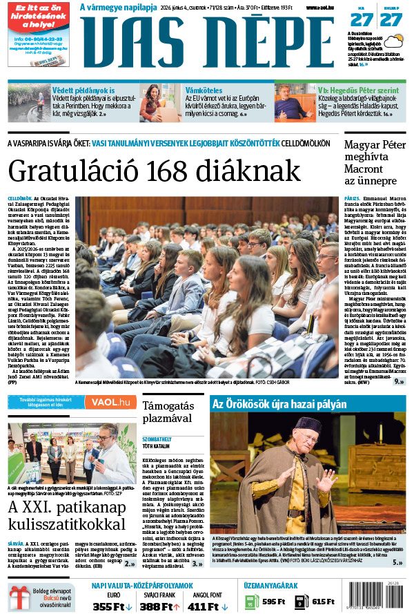 Lapszám: 2026. 06. 04.
