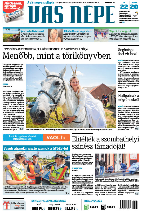 Lapszám: 2026. 06. 10.